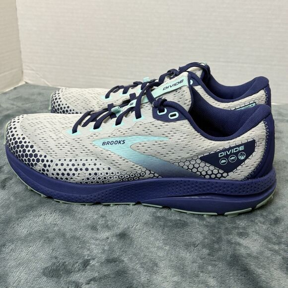 Brooks Divide 3 Women’s Trail Running Shoes Size 10 Blue Cobalt Oyster Excellent - Picture 5 of 11